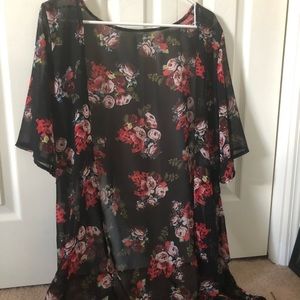 Floral coverup